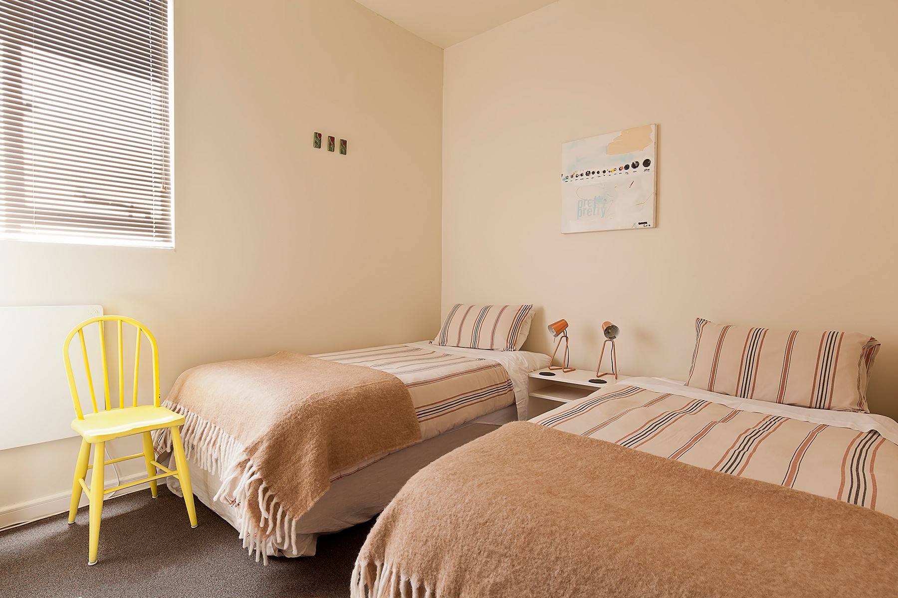 Twin room with plenty of space